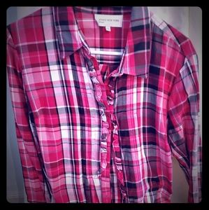 XL Pink Jones New York Flannel